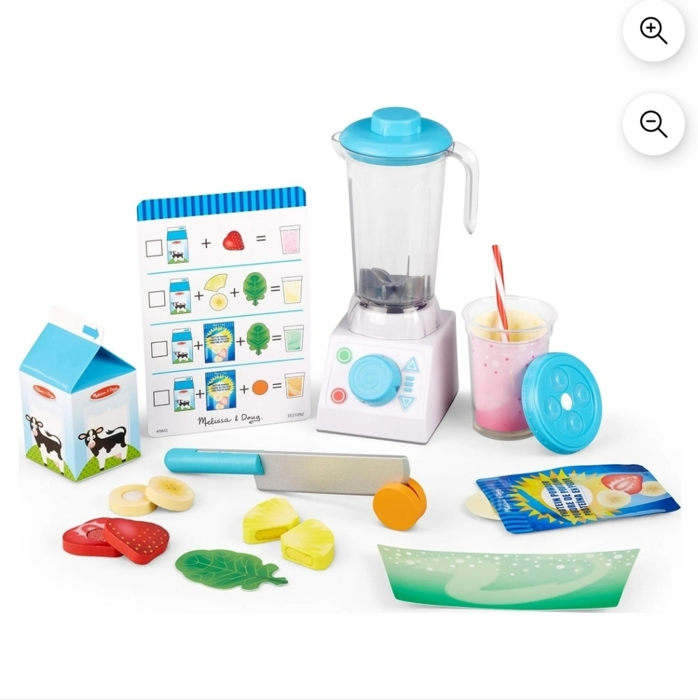 Melissa & Doug Smoothie Maker Blender Set 22 Pieces Imagnative Play Gift NEW